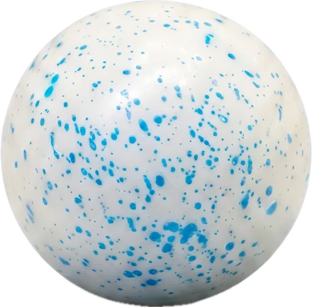 The Orb in White With Blue Speckles
